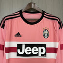 Camisa II Juventus Retrô | 15/16 Adidas - Rosa - Manga Longa