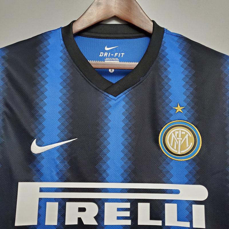 Camisa I Inter de Milão Retrô | 10/11 Nike - Azul e Preta