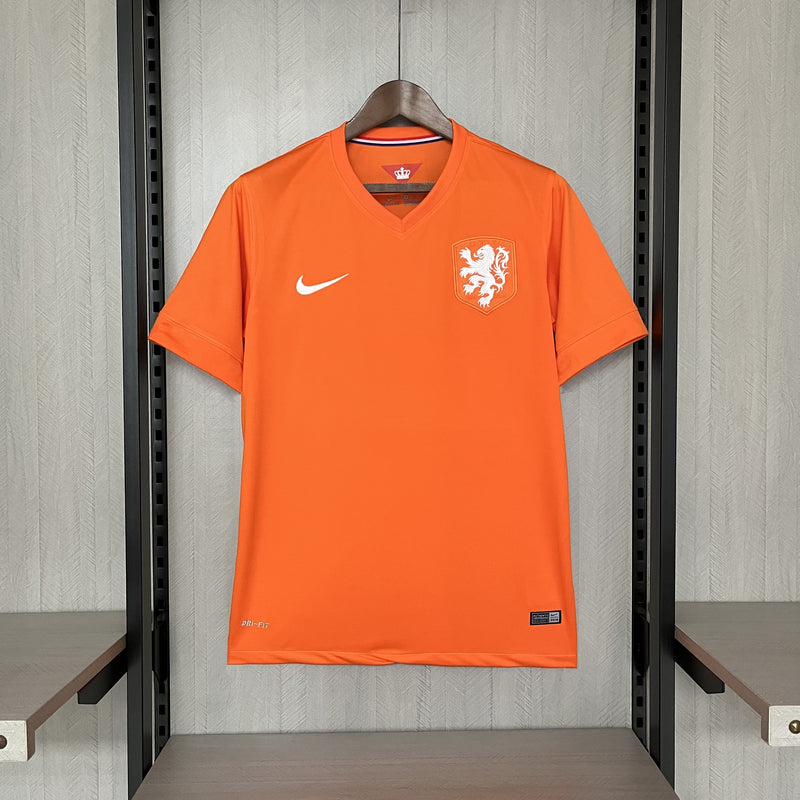 Camisa I Holanda Retrô | 2014 Torcedor Nike - Laranja