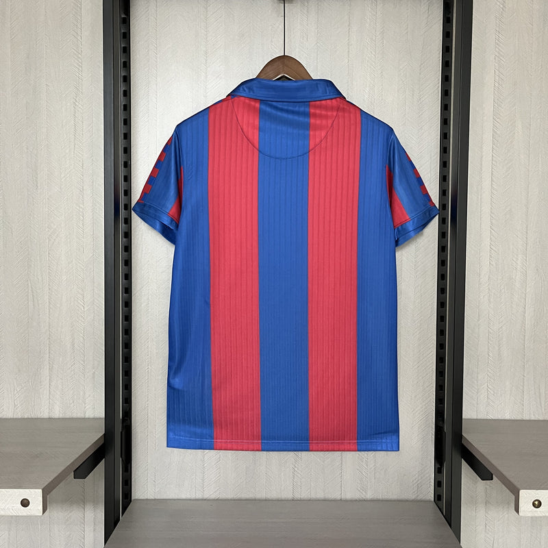 Camisa I Barcelona Retrô | 1991/92 Torcedor - Vermelha e Azul