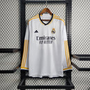 Camisa I Real Madrid | 23/24 Torcedor Adidas - Branca - Manga Longa
