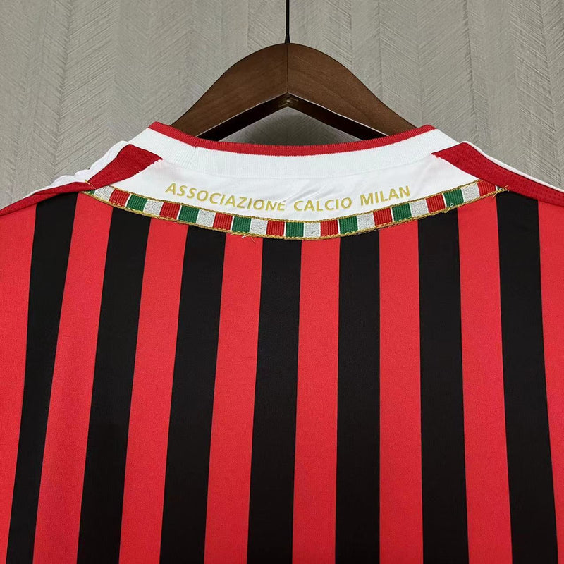 Camisa I Milan Retrô | 11/12 Torcedor Adidas - Vermelha e Preta