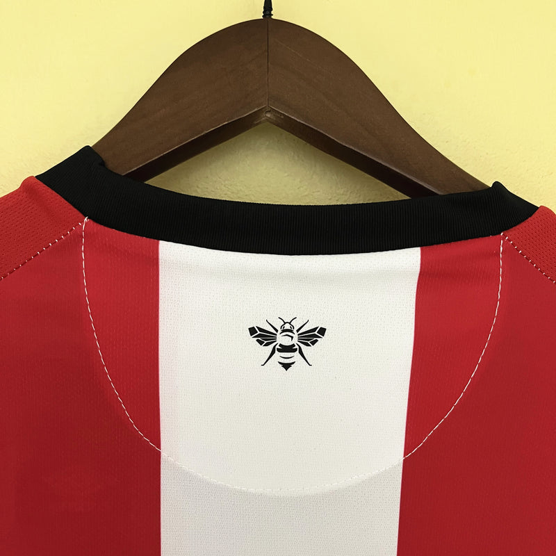 Camisa I Brentford | 23/24 Torcedor Umbro - Vermelha e Branca
