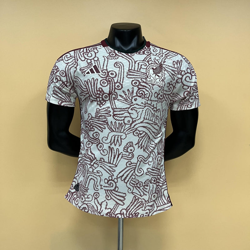 Camisa II México | 22/23 Modelo Jogador Adidas - Branca e Vermelha