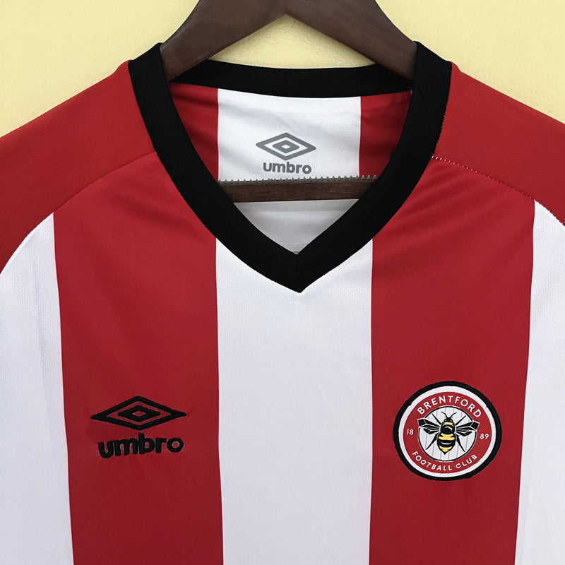 Camisa I Brentford | 23/24 Torcedor Umbro - Vermelha e Branca