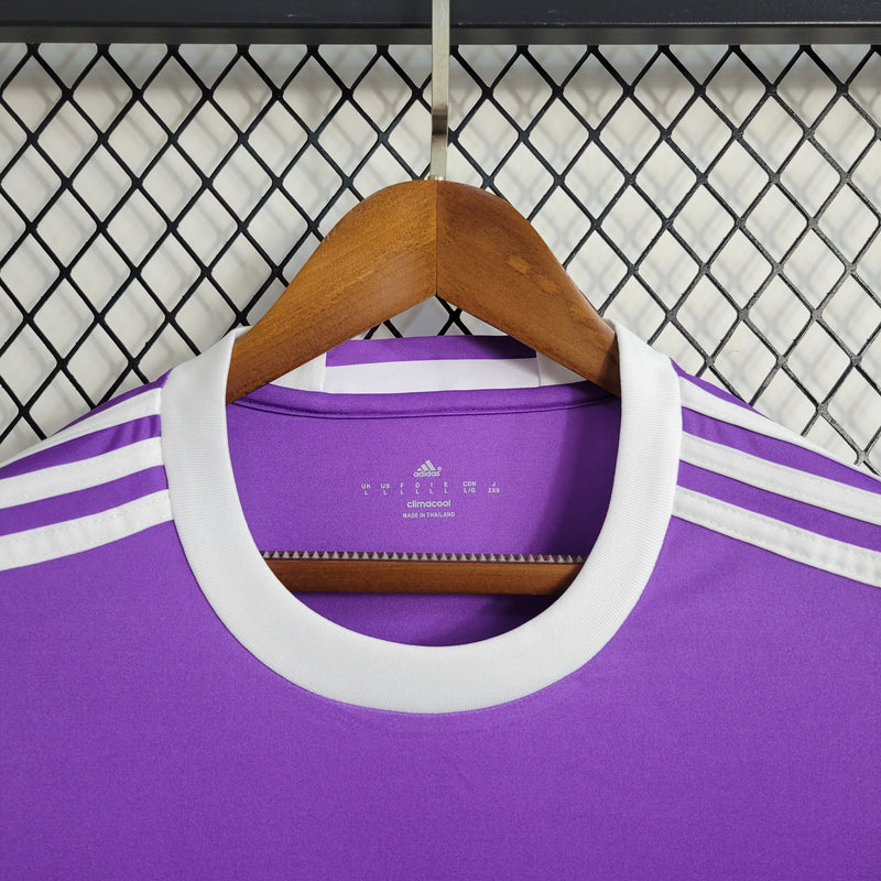 Camisa Champions League Real Madrid Retrô | 16/17 Adidas - Roxa - Manga Longa