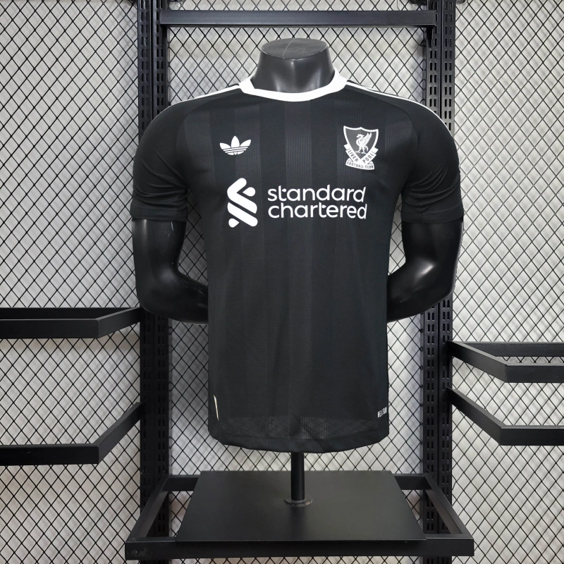 Camisa Goleiro Liverpool | 25/26 Modelo Jogador Adidas - Preta