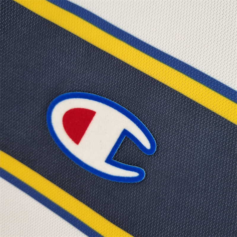 Camisa I Parma Retrô | 01/02 Champion - Branca e Azul