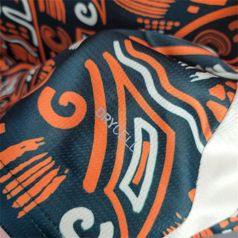 Camisa Pré Jogo Costa do Marfim | 2024 Torcedor Puna - Laranja Verde e Branca