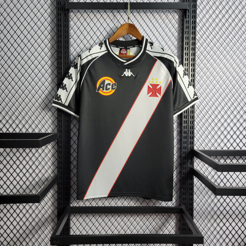 Camisa I Vasco Retrô | 2000 Torcedor Kappa - Preta