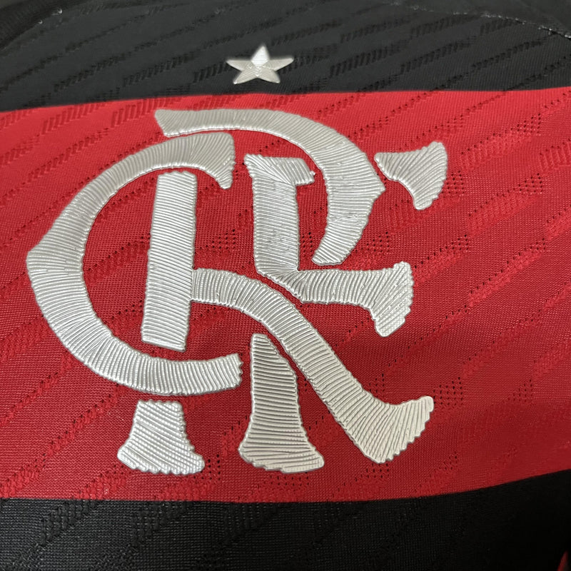 Camisa I Flamengo | 24/25 Modelo Jogador Adidas - Vermelha e Preta (Manga longa)