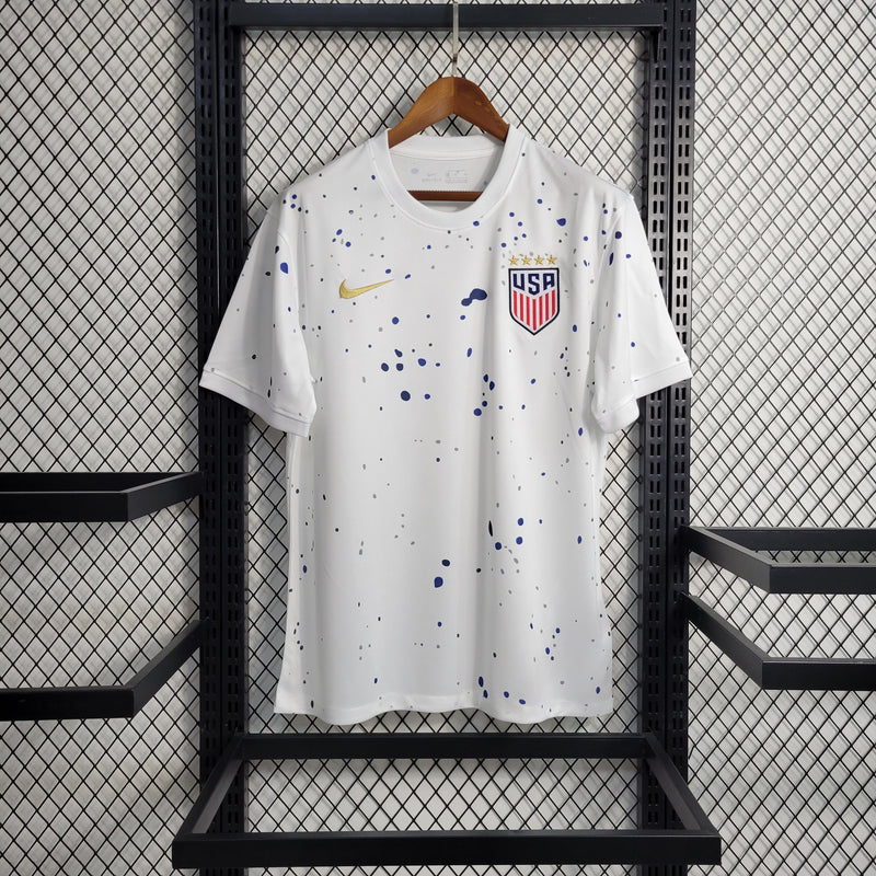 Camisa I Estados Unidos | 2023 Torcedor Nike - Branca