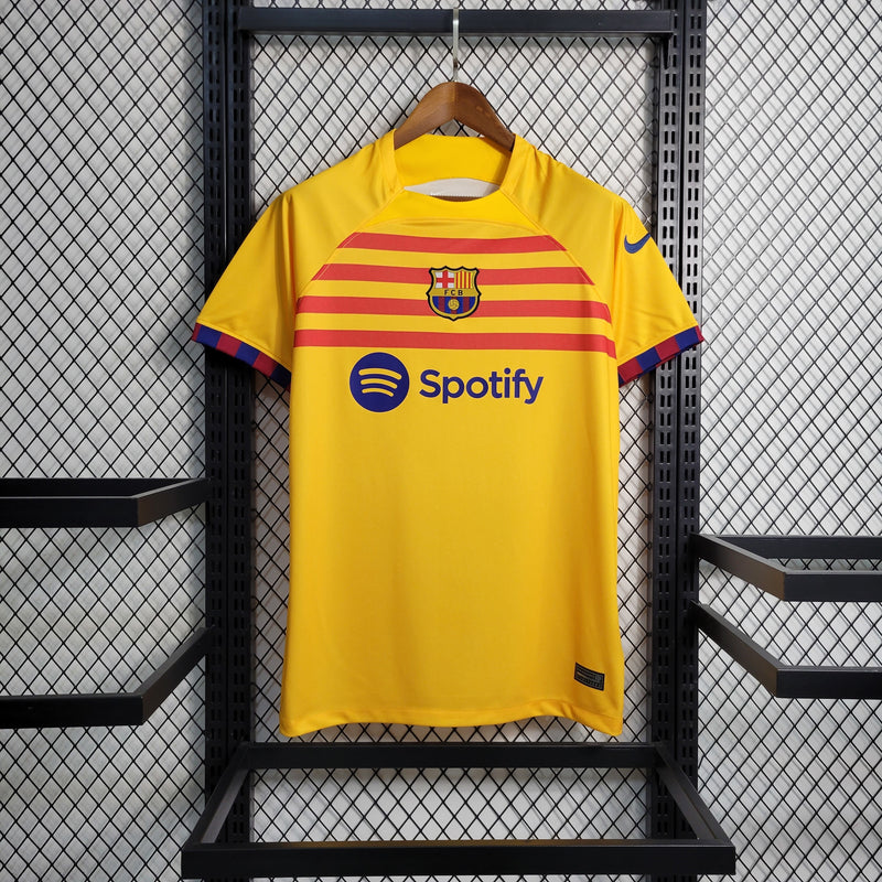 Camisa IV Barcelona | 23/24 Torcedor Nike - Amarela