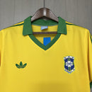 Camisa I Brasil Retrô | 1977 Adidas - Amarela
