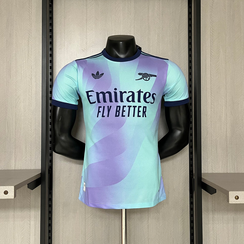 Camisa III Arsenal | 24/25 Modelo Jogador Adidas - Azul e Lilás