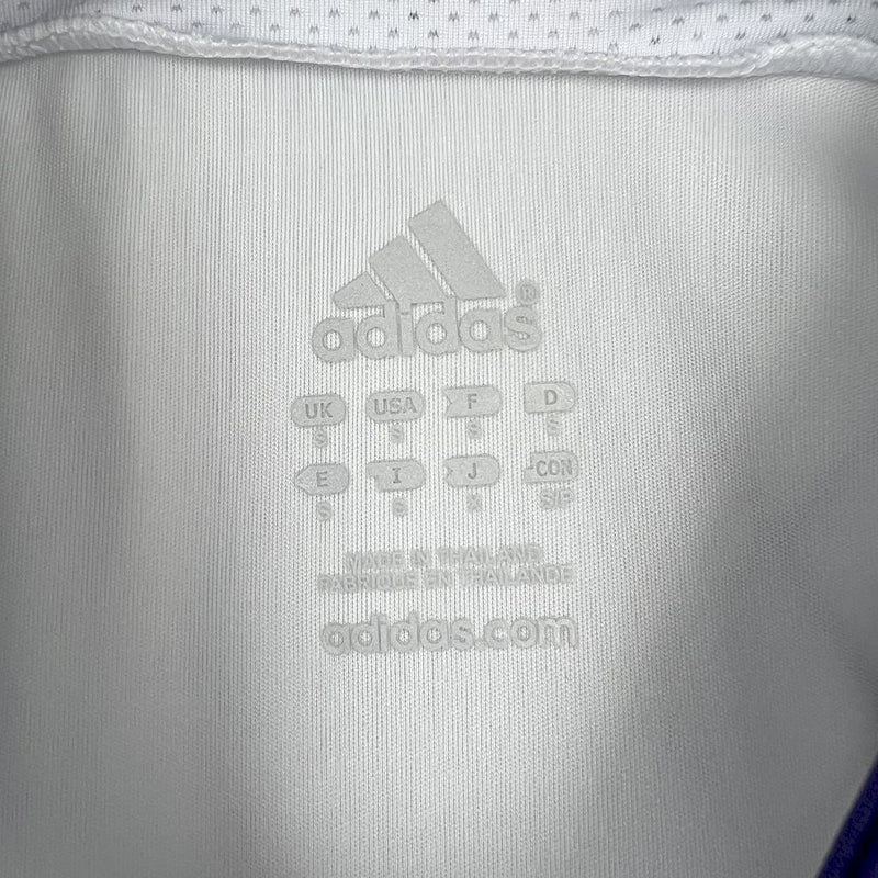 Camisa I Real Madrid Retrô | 07/08 Adidas - Branca e Roxa