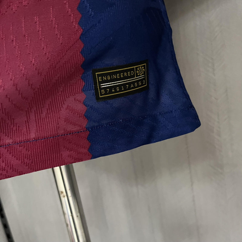 Camisa I Barcelona | 23/24 Modelo Jogador Nike - Vermelha e Azul