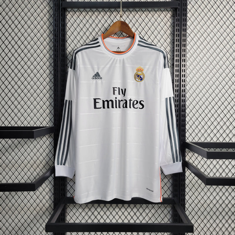 Camisa I Real Madrid Retrô | 14/15 Adidas - Rosa - Manga Longa