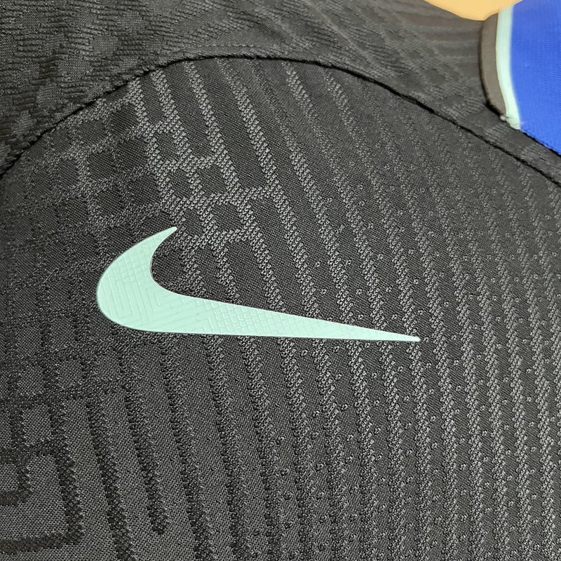Camisa II Atlético de Madrid | 22/23 Modelo Jogador Nike - Preta e Azul