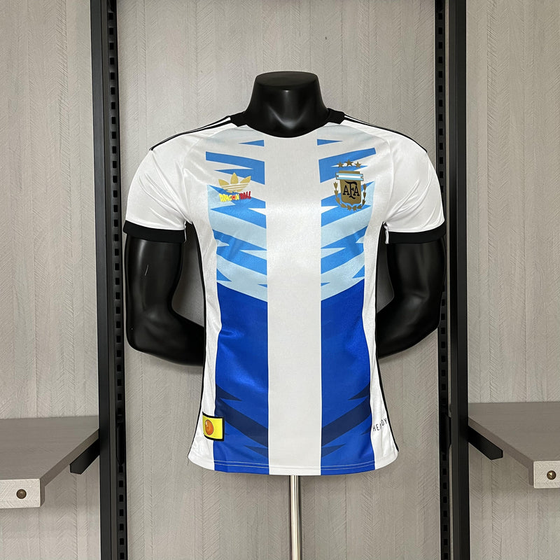 Camisa Argentina Edição Dragon Ball | 24/25 Modelo Jogador Adidas - Azul e Branca