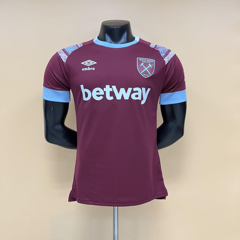 Camisa I West Ham | 22/23 Modelo Jogador Umbro - Vinho