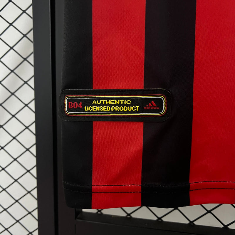 Camisa I Bayer Leverkusen Retrô | 01/02 Adidas - Vermelha e Preta