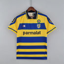 Camisa I Parma Retrô | 99/00 Champion - Azul e Amarela