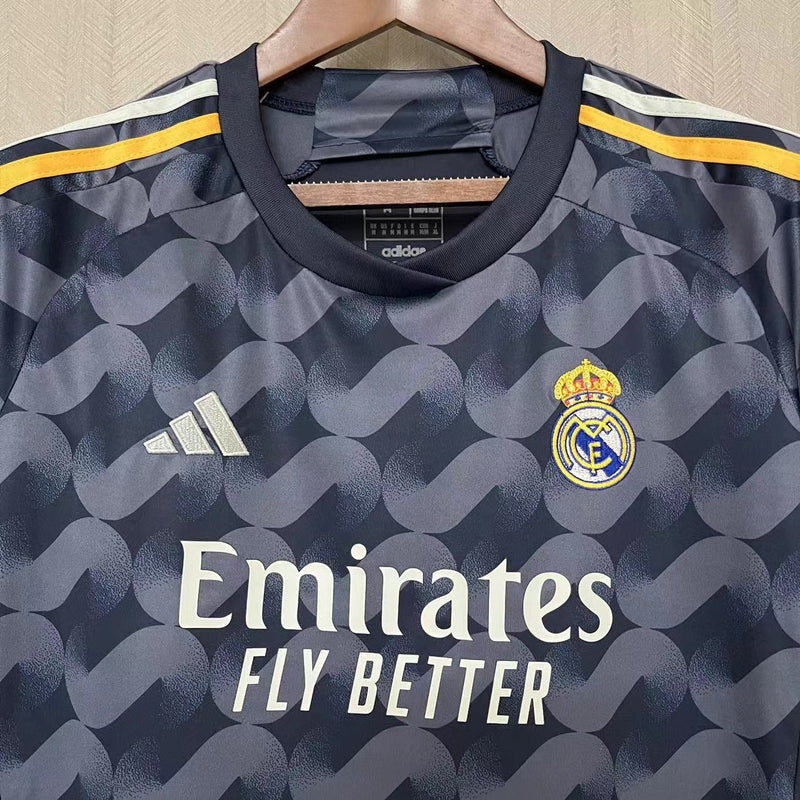 Camisa II Real Madrid | 23/24 Torcedor Adidas - Preta - Feminina