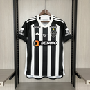 Camisa I Clube Atlético Mineiro | 24/25 Torcedor Adidas - Preta e branca (Patrocinios)