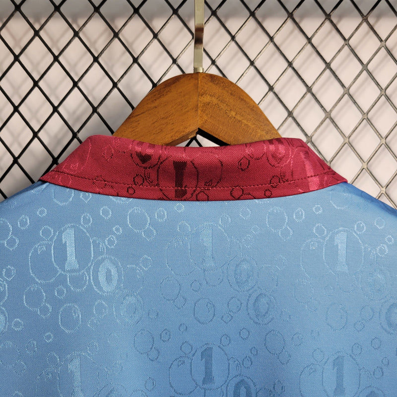 Camisa II West Ham Retrô | 95/97 Pony - Azul e Vermelha