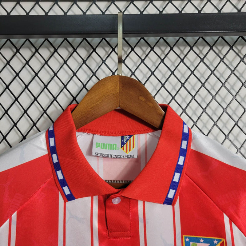Camisa I Atlético de Madrid Retrô | 95/96 Puma - Vermelha e Branca