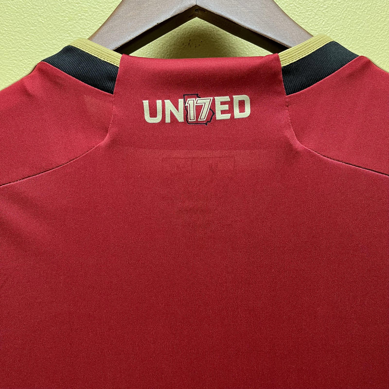 Camisa I Atlanta United | 23/24 Torcedor Adidas - Vermelha e Preta