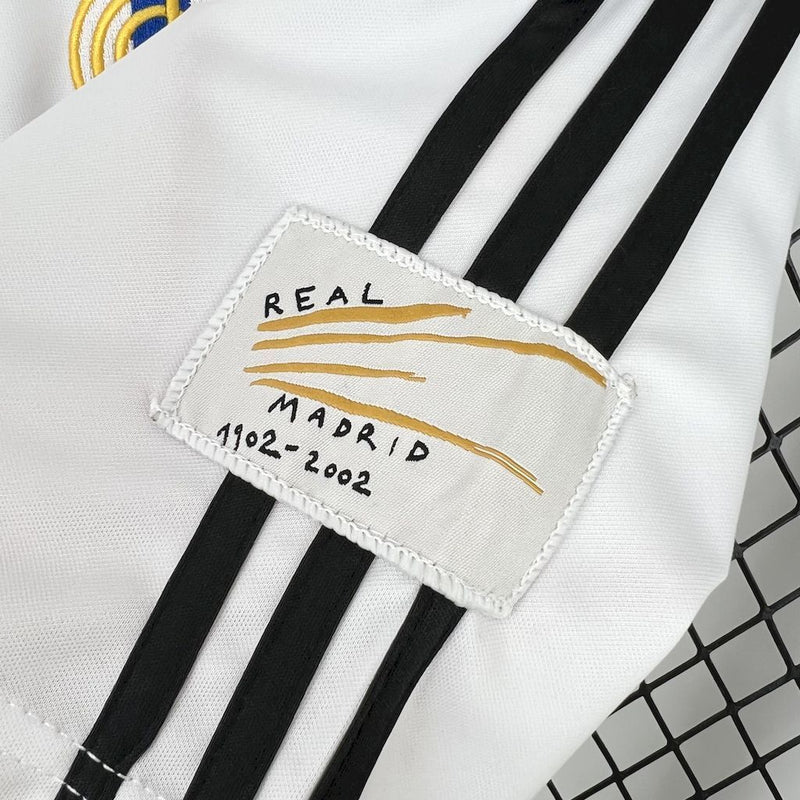 Camisa I Real Madrid Retrô | 02/03 Adidas - Branca