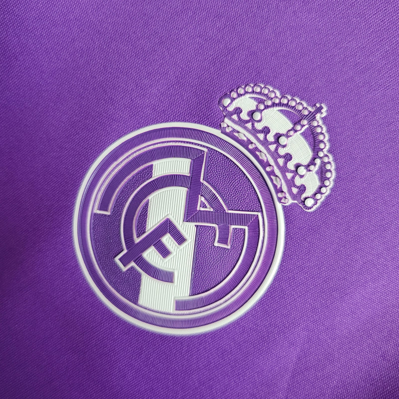 Camisa Champions League Real Madrid Retrô | 16/17 Adidas - Roxa