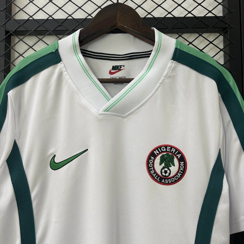 Camisa II Nigéria Retrô | 1998 Nike - Branca e Verde