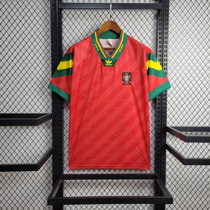 Camisa I Portugal Retrô | 1992 Adidas - Vermelha