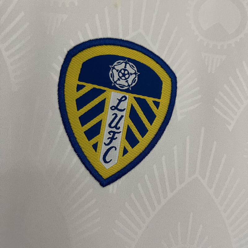 Camisa I Leeds United | 23/24 Torcedor Adidas - Branca