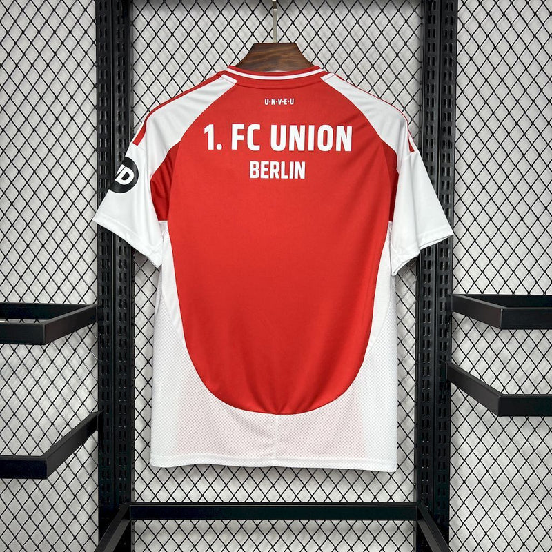 Camisa I FC Union Berlin | 24/25 Torcedor Adidas - Vermelha e Branca