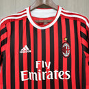 Camisa I Milan Retrô | 11/12 Adidas - Vermelha e Preta