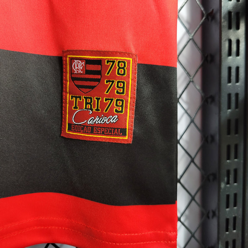 Camisa Edição Especial Flamengo Retrô | 78/79 - Vermelha e Preta