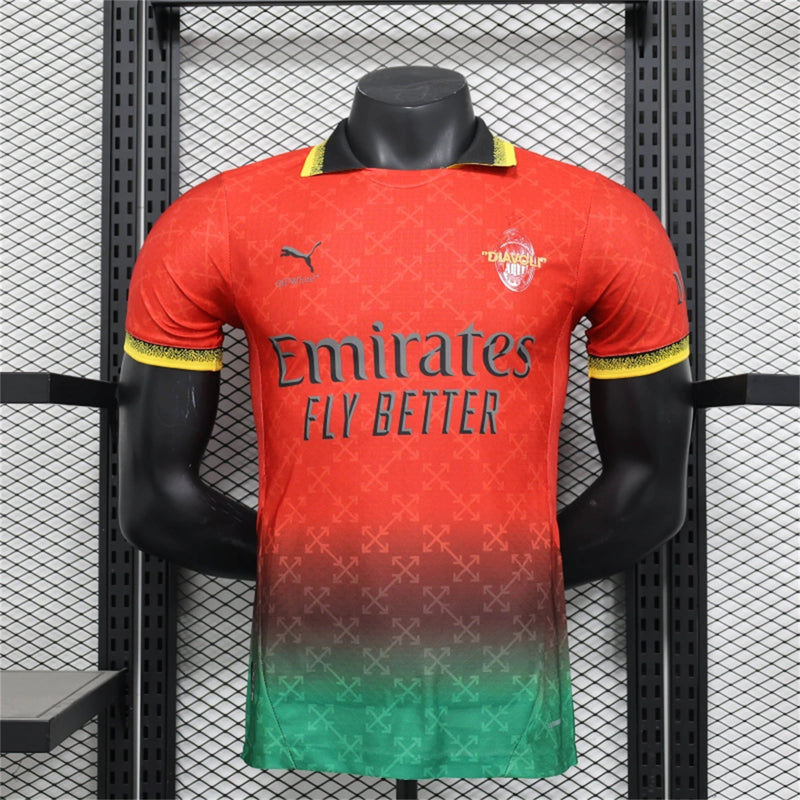 Camisa IV Goleiro Milan | 24/25 Jogador Puma - Vermelha e Verde