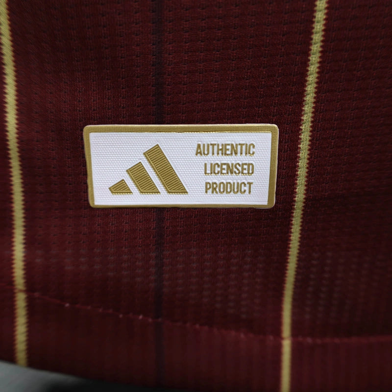 Camisa I Roma | 24/25 Modelo Jogador Adidas - Clarete e Dourado