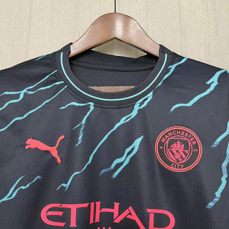 Camisa III Manchester City | 23/24 Torcedor Puma - Preta - Feminina