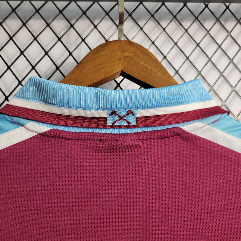Camisa I West Ham Retrô | 99/01 Fila - Vermelha e Azul