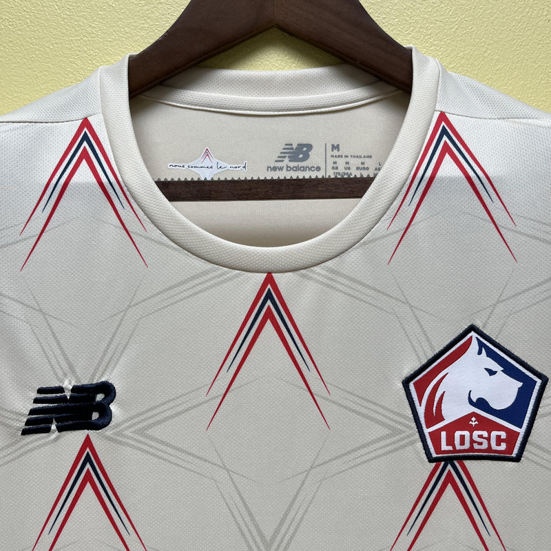 Camisa II Lille | 23/24 Torcedor New Balance - Branca e Vermelha