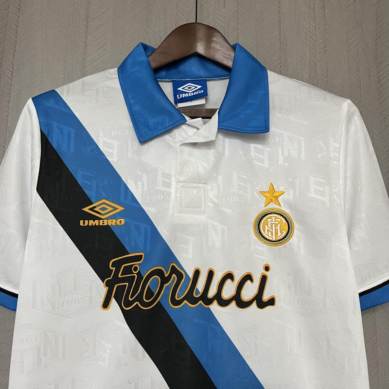 Camisa II Inter de Milão Retrô | 94/95 Torcedor Umbro - Branca