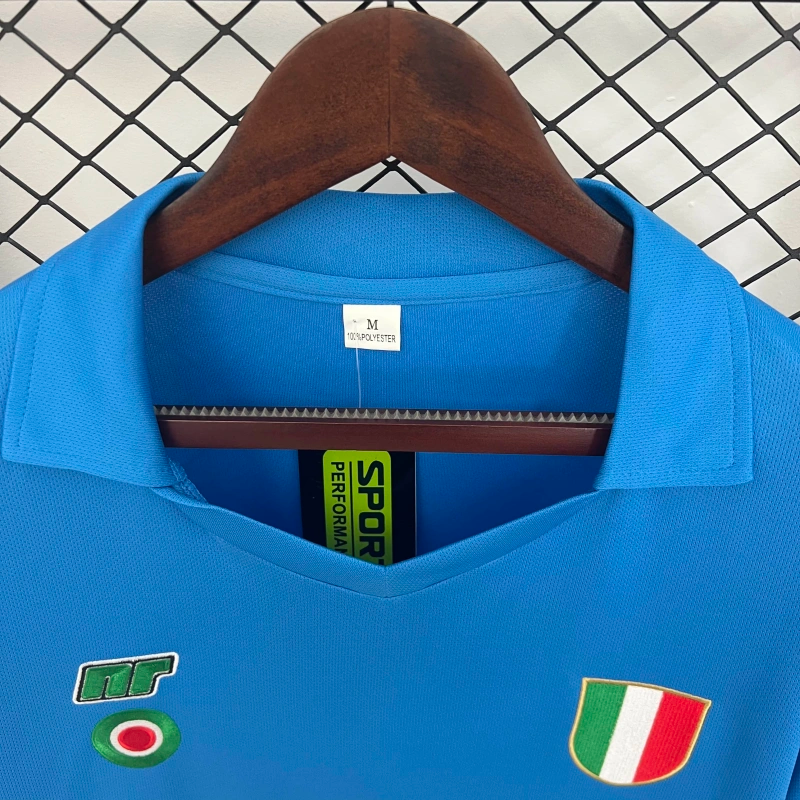Camisa I Napoli Retrô | 87/88 Ennerre - Azul - Manga Longa