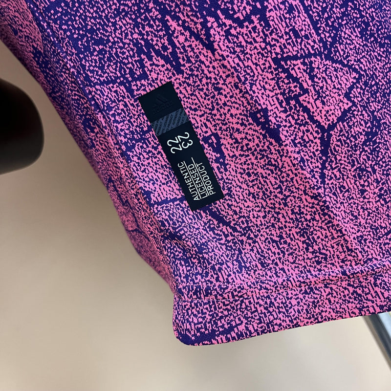 Camisa III Juventus | 22/23 Modelo Jogador Adidas - Rosa e Azul