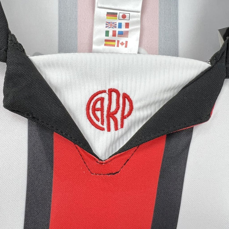 Camisa III River Plate Retrô | 99/90 Adidas - Vermelha Preta e Branca