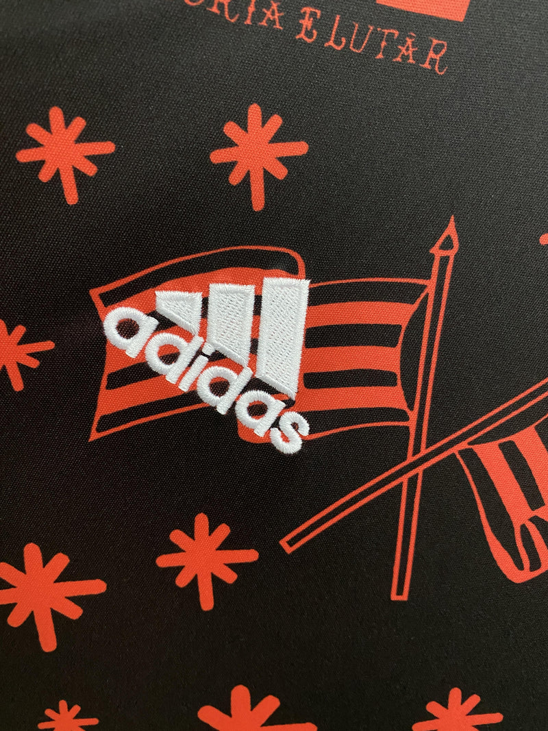 Camisa Pré Jogo Flamengo | 22/23 Torcedor Adidas - Preta e Vermelha